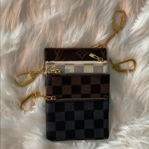 Small key /card ring pouches 4” x 3” NWOT